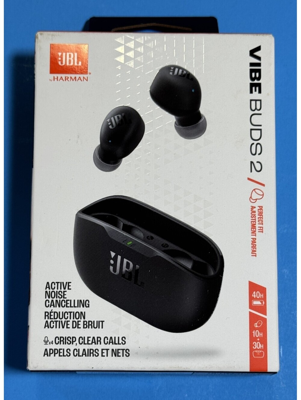 JBL Vibe Buds 2 - True Wireless Noise Cancelling Earbuds (Black) NIB
